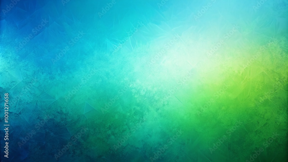 Poster vibrant blue and green gradient abstract background with subtle texture, perfect for adding a pop of