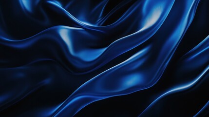 Obraz premium Abstract Blue Fabric Waves