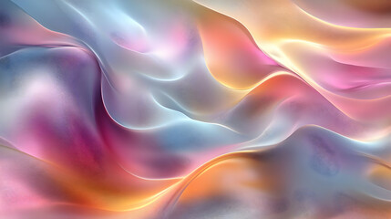 Obraz premium Abstract Colorful Wavy Lines in 3D - Moving Background