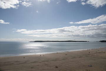 Tenby  south  beach  Pembrokeshire  holiday  destination 