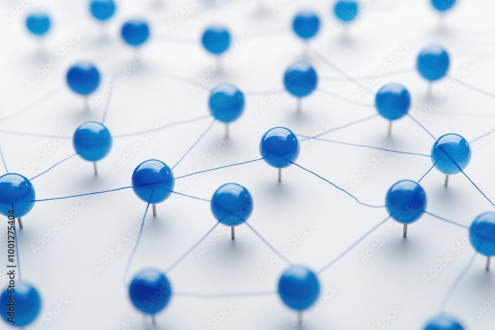 Poster abstract network a concept for connection and interaction in social media