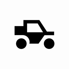 filled car icon sign vector