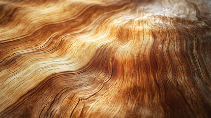 Naklejka premium Close-up of a weathered wooden surface with natural grain.