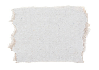 Obraz premium White ripped paper torn edges piece isolated on white background