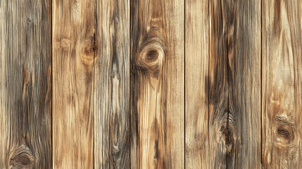 Obraz premium Weathered wood planks with visible knots and grain patterns.