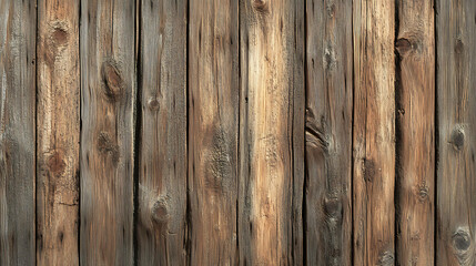 Fototapeta premium Weathered wood planks with a rustic texture.