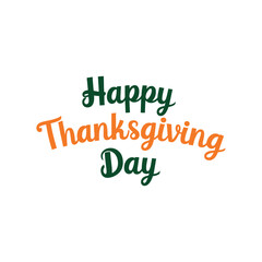 Happy Thanksgiving day typography vector design with white background