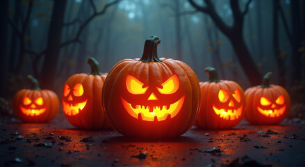 halloween pumpkin on the background