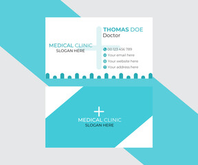 Creative modern medical ,healthcare, business  card template 