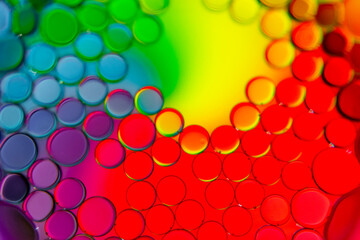 oil drops on water surface