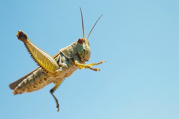 grasshopper on the ground