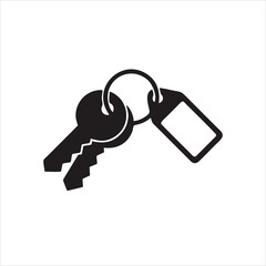 House key icon isolated on white background. House key icon in trendy design style for web site and mobile app. House key vector icon modern and simple symbol.