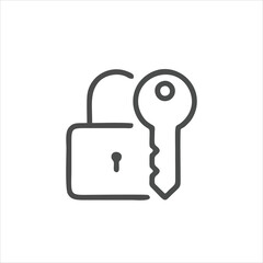 House key icon isolated on white background. House key icon in trendy design style for web site and mobile app. House key vector icon modern and simple symbol.