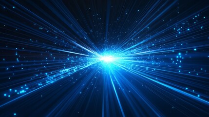 Obraz premium Captivating Blue Light Effects: Abstract Backgrounds and Digital Art Inspirations