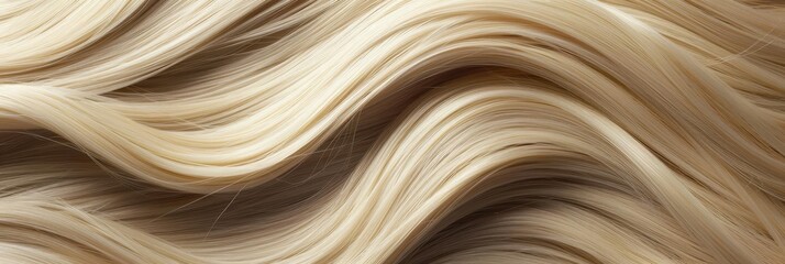 Obraz premium Abstract wavy pattern of blonde hair. Light and airy texture.
