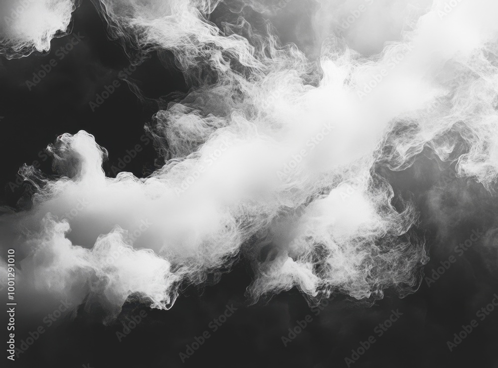 Poster background texture with a dense, smoky gray pattern for an abstract look