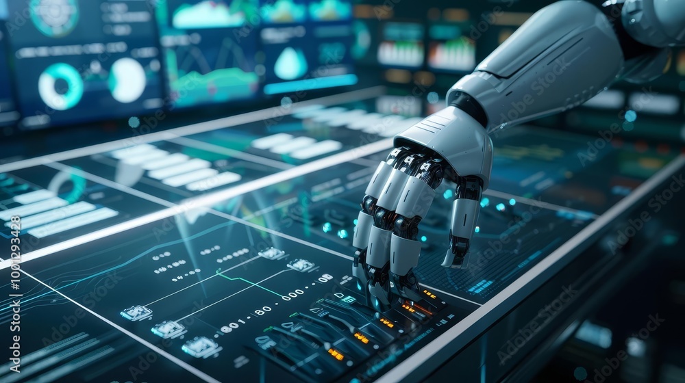 Poster ai and automation use in business processes, demonstrating their role in enhancing efficiency and pr