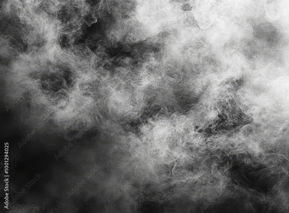 Poster background texture with a dense, smoky gray pattern for an abstract look