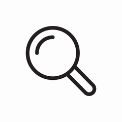 magnifier search icon sign vector