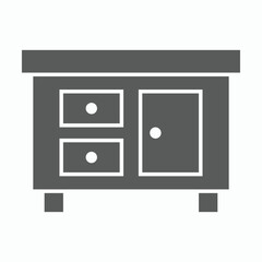 cabinet icon, closet vector, locker illustration