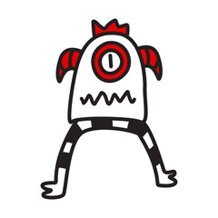 monster character design vector illustration