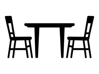 two chairs and table