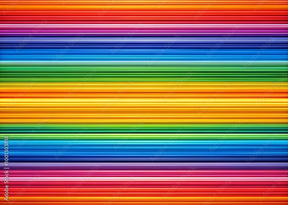 Poster vibrant multi-colored stripes in horizontal formation create a modern, abstract, and dynamic backgro