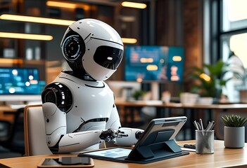 Fototapeta premium robot teaching