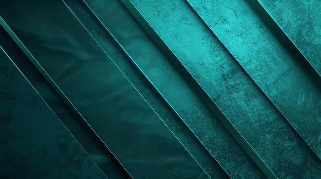 Abstract teal diagonal lines background.