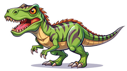 Obraz premium cute dinosaur cartoon isolated