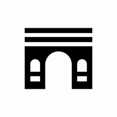 arch building icon sign vector