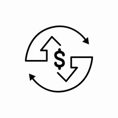 cashback cycle icon sign vector