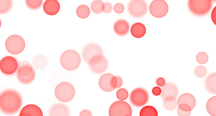 Red confetti circles on a transparent background
