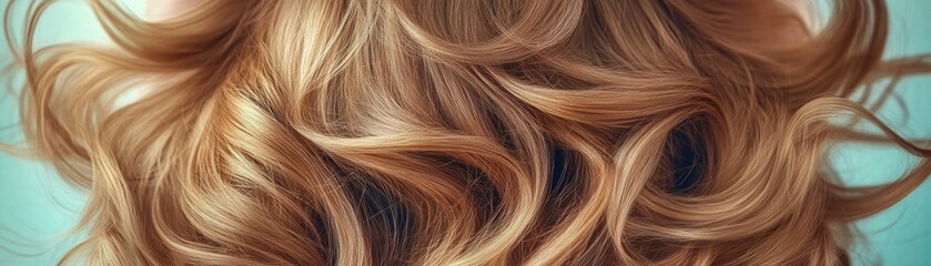 Fototapeta premium Achieve Long, Healthy Hair Flowing Freely, Creating a Radiant and Self-Assured Impression, Discover the Secrets to Luscious Locks