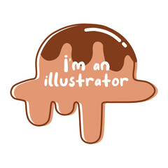 quote or motivation text in cute design. suitable for sticker and keychain business