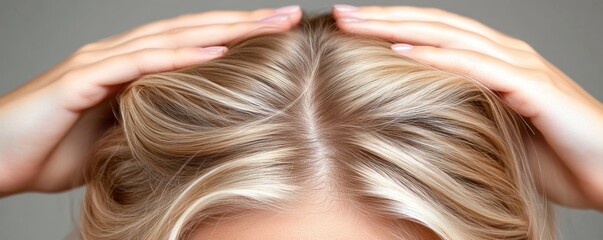 Obraz premium Preventing Hair Loss in Women Effective Scalp Treatments Advanced Dermatology Care for Healthy Hair Growth