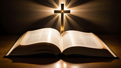 A cross with book