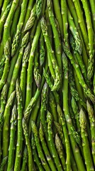 Fototapeta premium Fresh asparagus on textured background