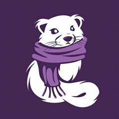 Beautiful Ferret Logo, Rodent Design for Your Corporate and Business Graphic Resource or Creative Project, Ai Generative