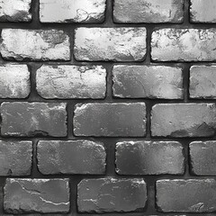 Seamless white brick texture for game backgrounds or design assets