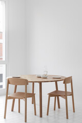 modern luxury dining room interior, 3d render