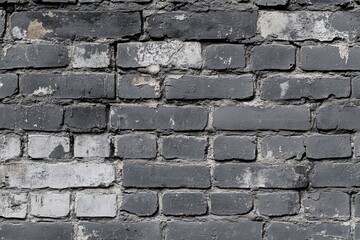 Gray brick wall background, seamless texture