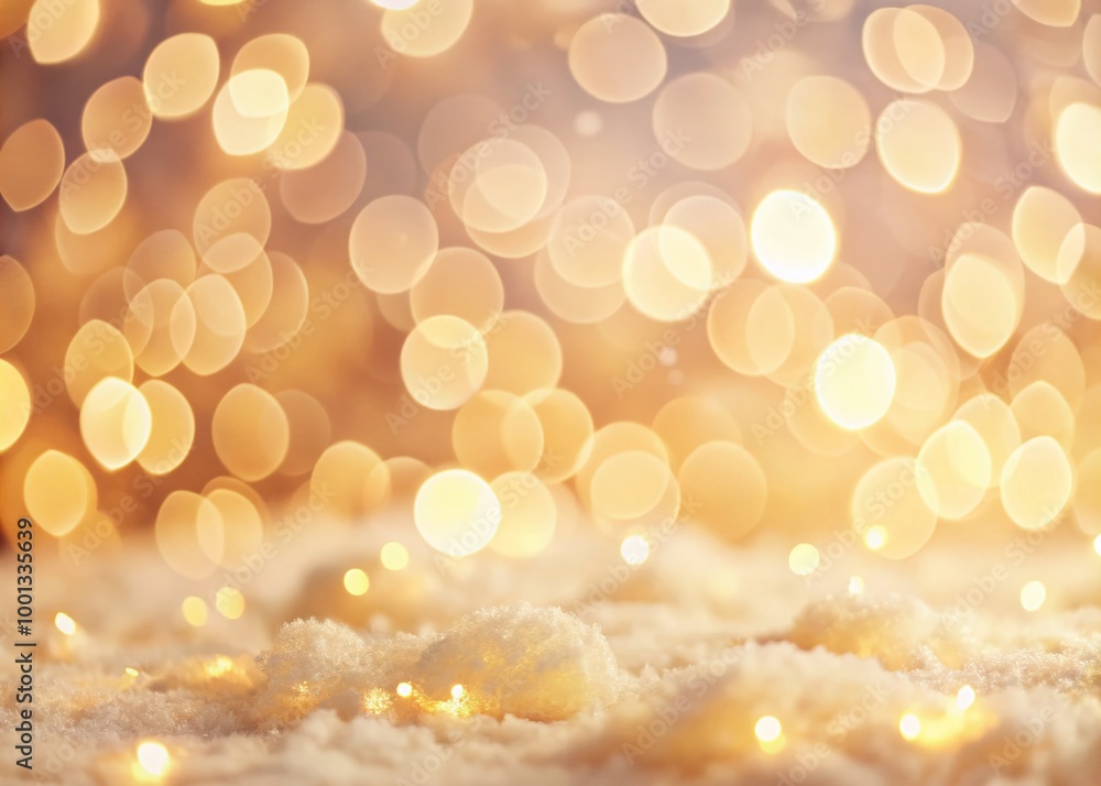 Poster warm, creamy, blurred background with subtle texture and gentle bokeh, perfect for adding a cozy and