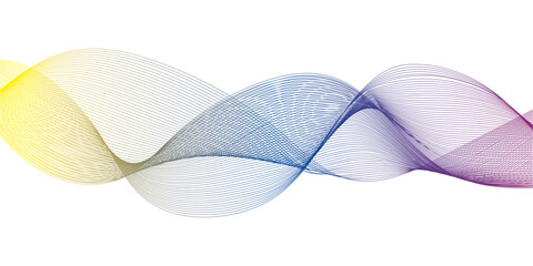 abstract blue wave line on the white background image unique pattern graphics element modern summer creative gradient effect on the line vector illustration futuristic technological canvas template