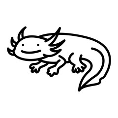 Axolotl outline icon