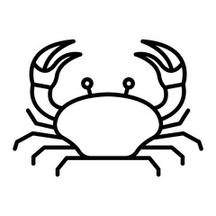 Crab outline icon