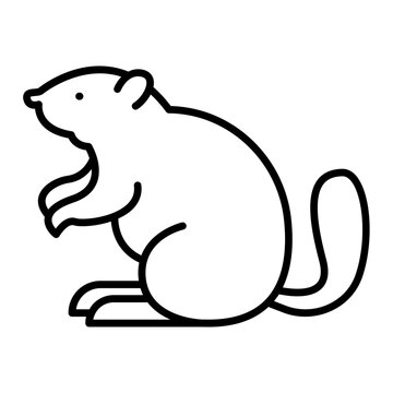 recommend clip art: Beaver outline icon