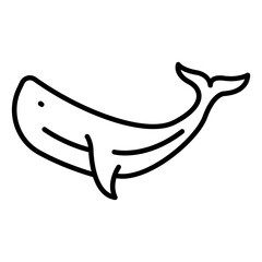 Whale outline icon