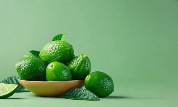 Bright 3D feijoas with fresh tones
