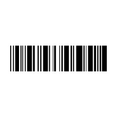 Simple barcode isolated on white background. 